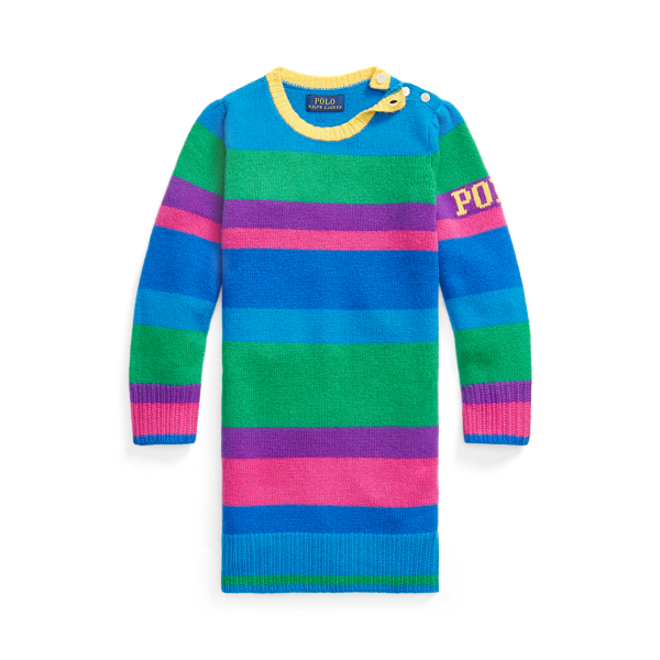 Robe-pull ray&eacute;e en laine Girls 1.5-6.5 Years en 1