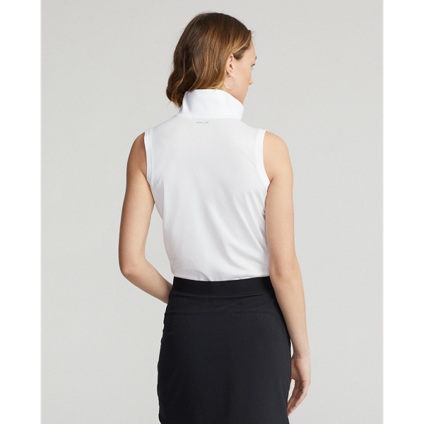 Ceramic White Sleeveless Piqu&eacute; Polo Shirt RLX 4