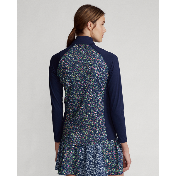 Floral-Print Quarter-Zip RLX Golf em Preppy Petals Multi 4