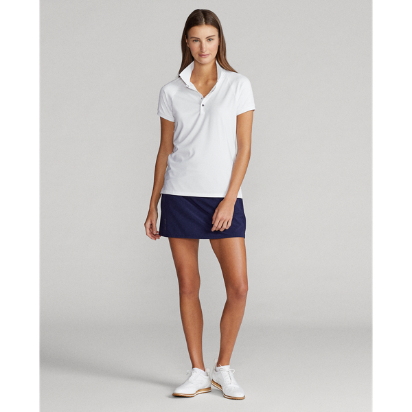Polo traforata a maniche corte RLX in Ceramic White 4
