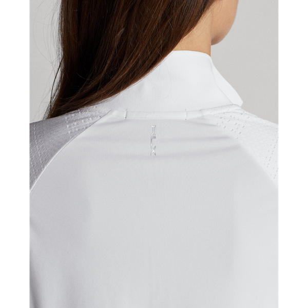 Polo traforata a maniche corte RLX in Ceramic White 6