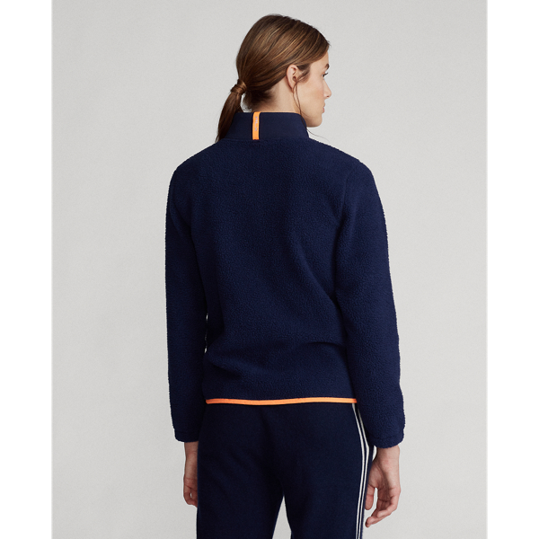 Fleece-Golfjacke RLX in Refined Navy/Island Coral 5