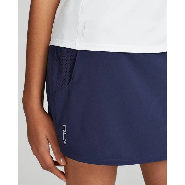 White/Navy Sleeveless Quarter-Zip RLX Golf 6