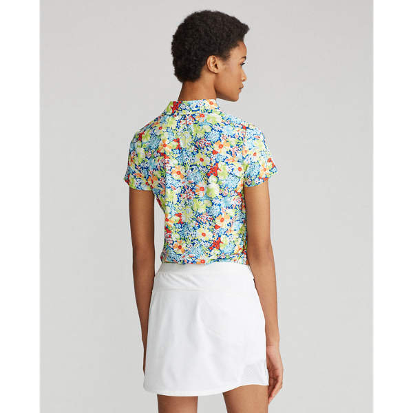 Polo de golf Tailored Fit con flores RLX Golf en P&eacute;talos atardecer 5