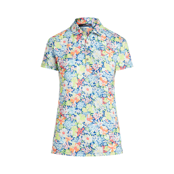 Polo de golf Tailored Fit con flores RLX Golf en P&eacute;talos atardecer 2