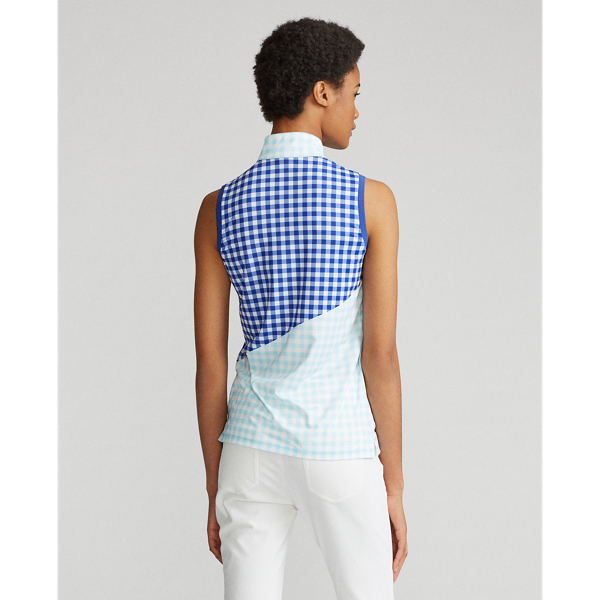 Gingham Quarter-Zip Polo Shirt RLX Golf in Gingham Mix 4