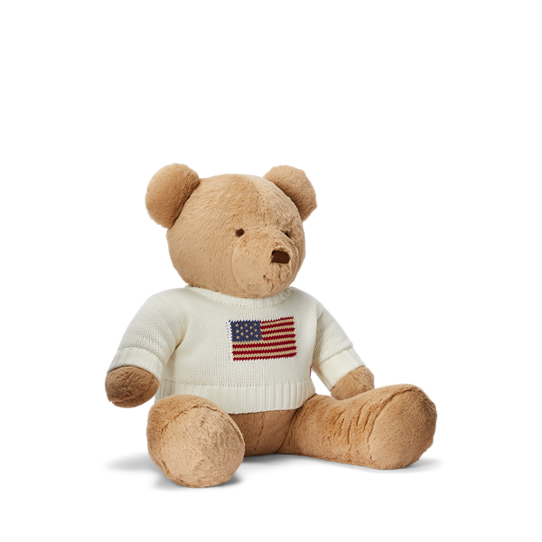 Large Flag-Sweater Polo Bear