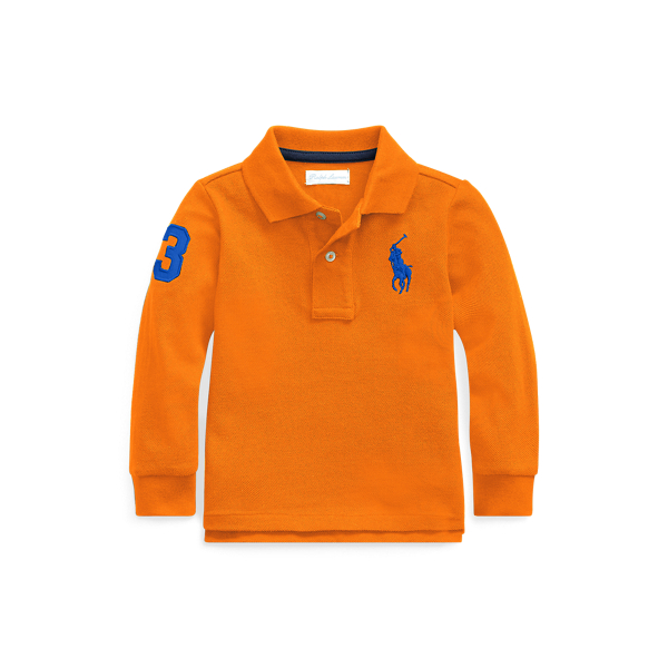 Polo &agrave; manches longues coton piqu&eacute; Baby Boy en 1