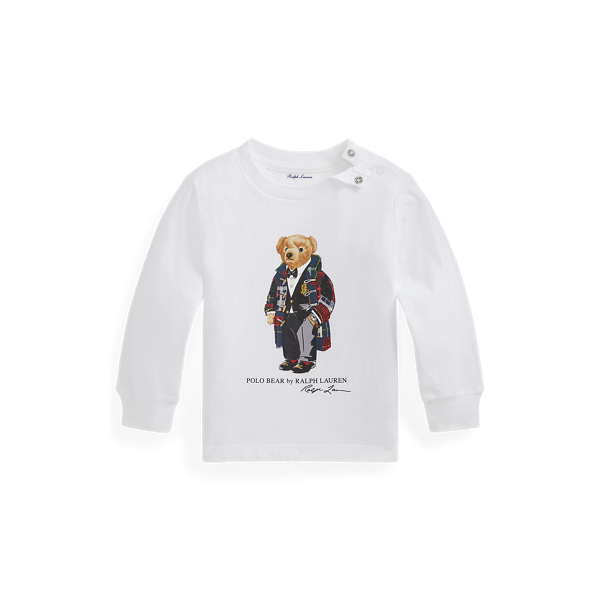 T-shirt em malha de algod&atilde;o c/ Polo Bear Baby Boy em 1