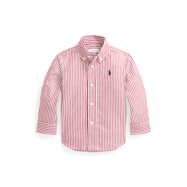Striped Cotton Poplin Shirt Baby Boy 1