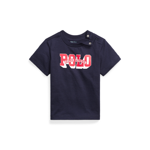 Cotton Jersey Crewneck Tee Baby Boy em 1