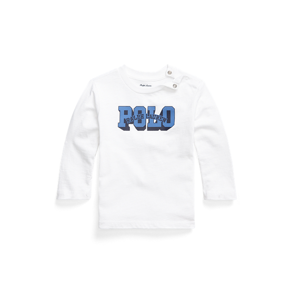Logo Cotton Long-Sleeve Tee Baby Boy 1