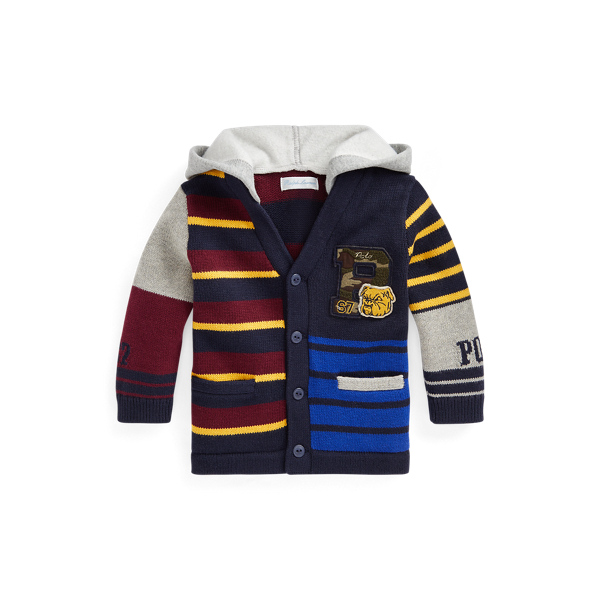 Patchwork Cotton Cardigan Baby Boy 1