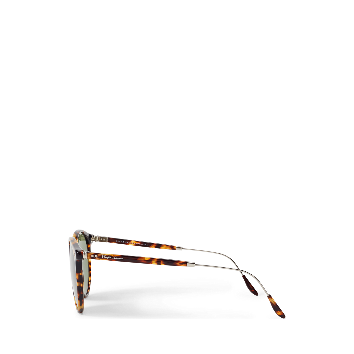 Женские солнцезащитные очки Ralph Lauren Heritage Round Sunglasses, цвет: Блестящий состаренный гавана — фото 2