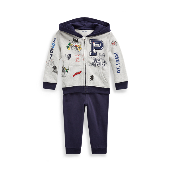 Cotton Terry Graphic Hoodie