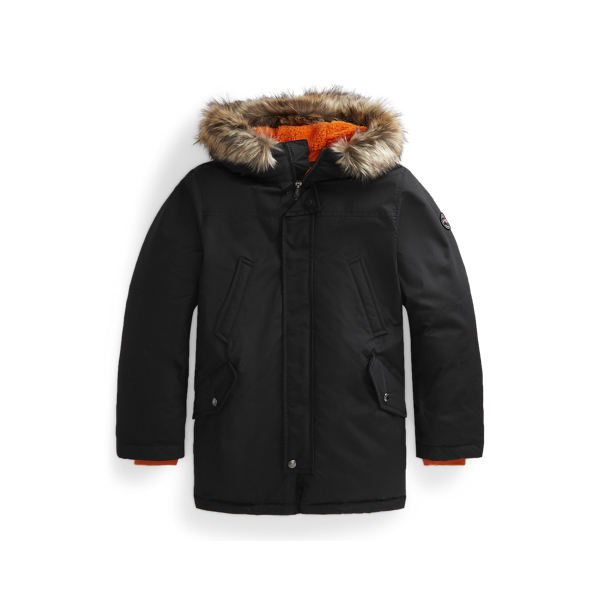 Faux-Fur-Trim Down Parka