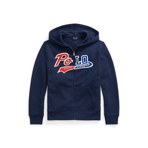 Sudadera de felpa con capucha y logo 