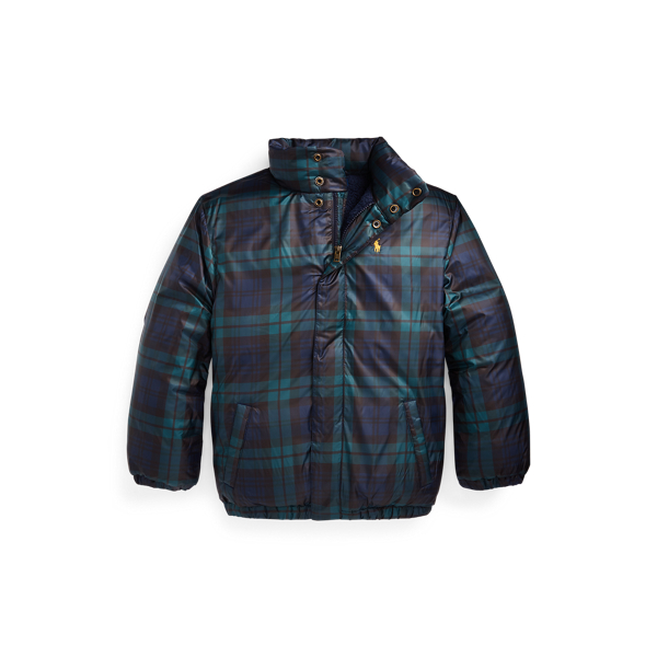 Tartan Water-Resistant Down Jacket Boys 6-14 Years 1