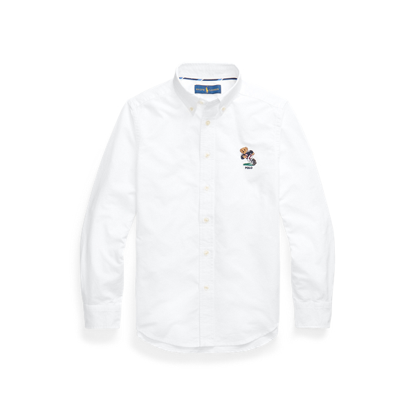 Chemise Football Bear en coton Boys 6-14 Years en 1