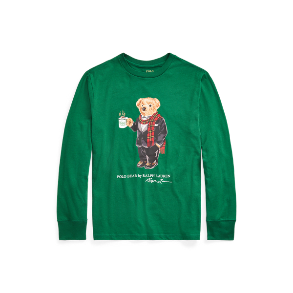T-shirt Coffee Bear jersey de coton Boys 6-14 Years en 1
