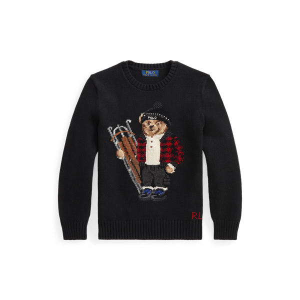 Sled Bear Cotton Wool Jumper for Boys Ralph Lauren CO