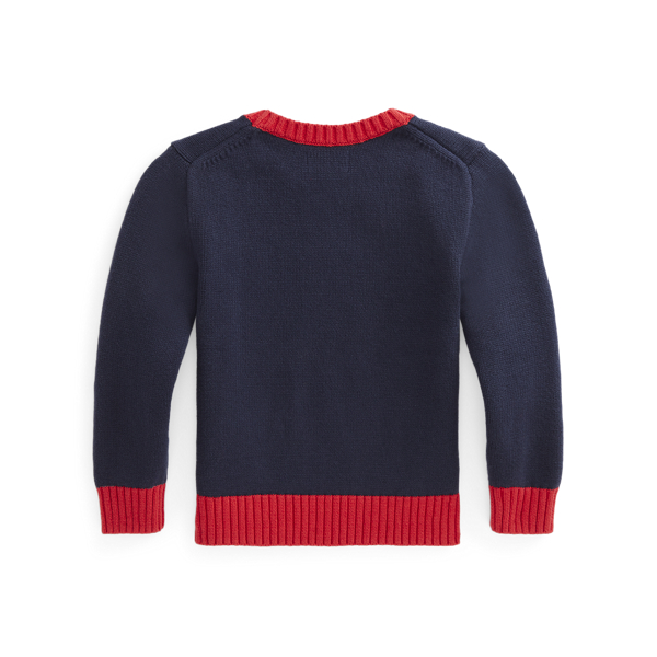 Navy Logo-Patch Cotton Jumper BOYS 1.5-6 YEARS 2