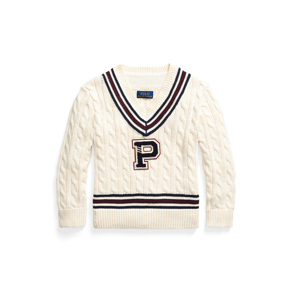 Cotton-Blend Cricket Jumper Boys 1.5-6 Years 1