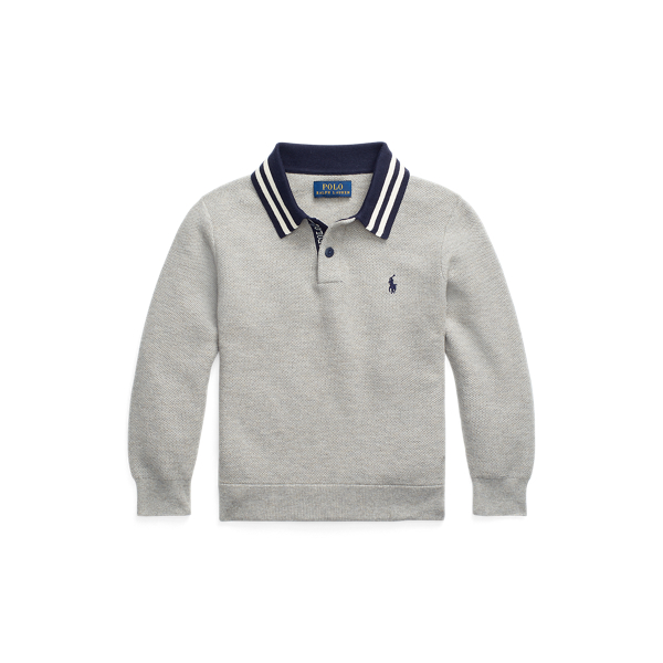 Cotton Polo-Collar Jumper