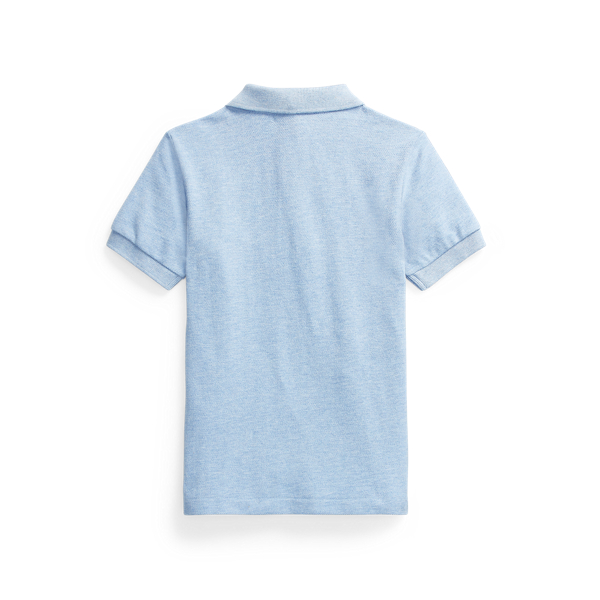 Cobalt Heather Cotton Mesh Polo Shirt Boys 1.5-6 Years 2
