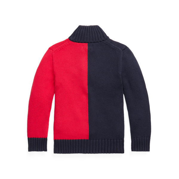 Navy Logo Cotton Full-Zip Jumper BOYS 1.5-6 YEARS 2