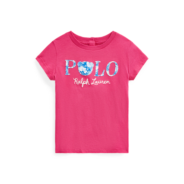 Floral Polo Jersey Tee Baby Girl em 1