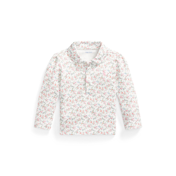 Floral Interlock Polo Shirt Baby Girl 1
