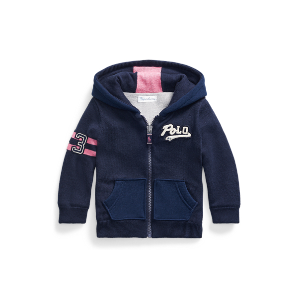 Reversible Hooded Sweater Baby Girl in 1
