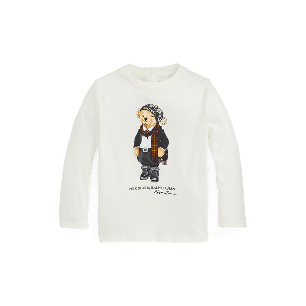 Polo Bear Cotton Jersey Tee Baby Girl 1