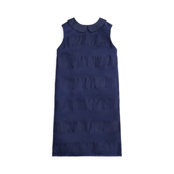 Robe rayures rugby organza de soie Girls 7-14 Years en 1