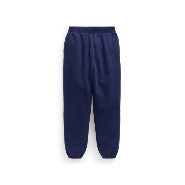 Refined Navy/College Pink Cotton-Blend-Fleece Jogger Girls 7-14 Years 2