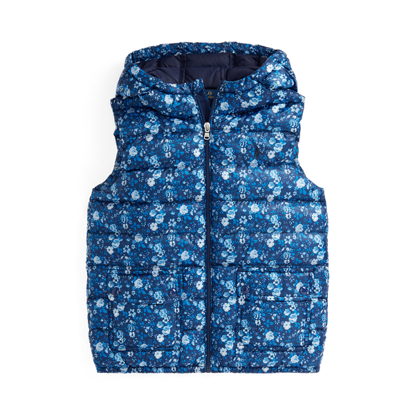 Water-Resistant Floral Vest Girls 7-14 Years in 1