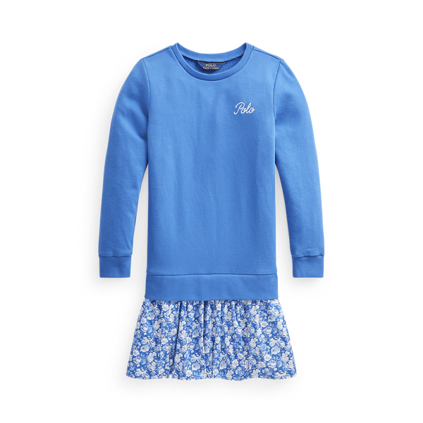 Vestido sudadera con falda a flores Girls 7-14 Years en 1
