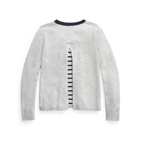 Spring Heather Back-Pleat Wool Jumper GIRLS 7-14 YEARS 2
