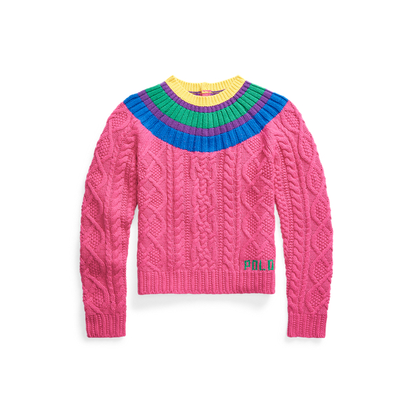 Aran-Knit Fun Jumper Girls 7-14 Years 1