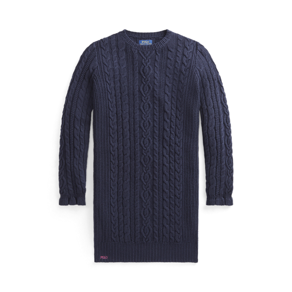 Aran-Knit Cotton Jumper Dress GIRLS 7-14 YEARS 1
