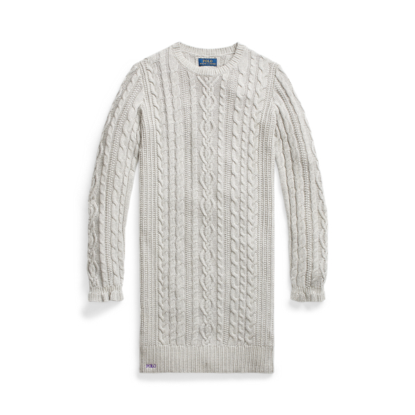 Aran-Knit Cotton Jumper Dress GIRLS 7-14 YEARS 1