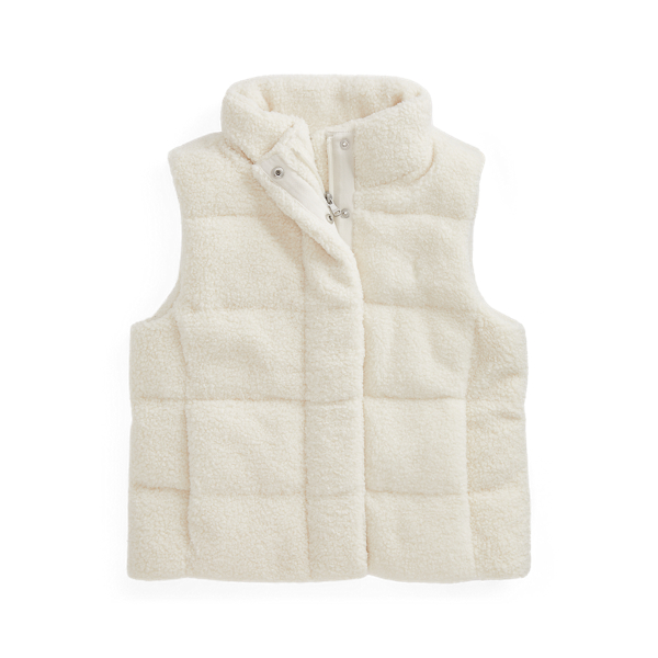 Cream Gesteppte Fleece-Weste Girls 7-14 Years 1