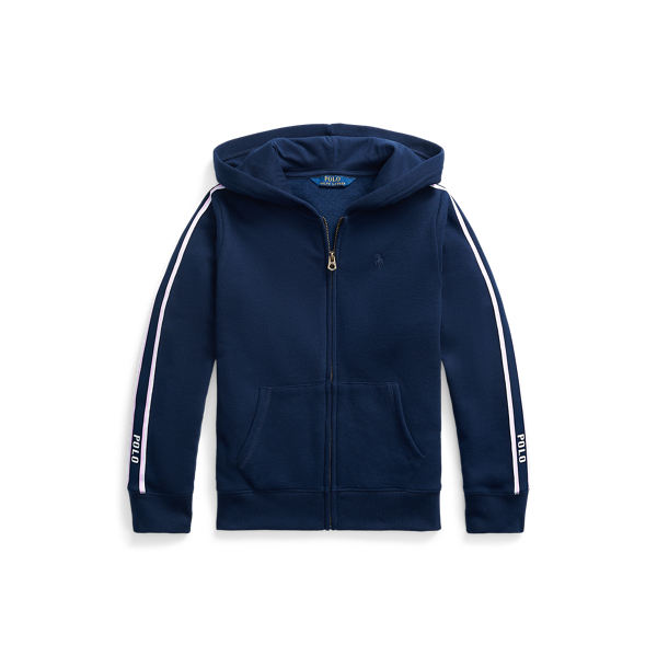Sweat &agrave; capuche zipp&eacute; ray&eacute;