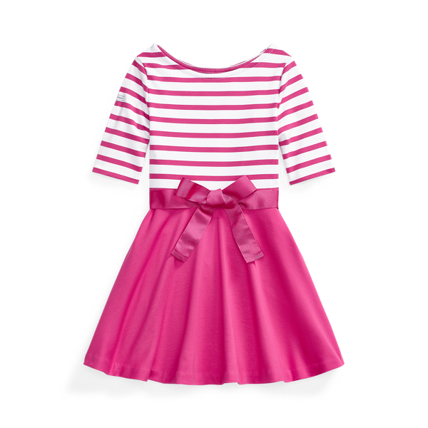 Two-Tone Ponte Dress Girls 1.5-6.5 Years in 1