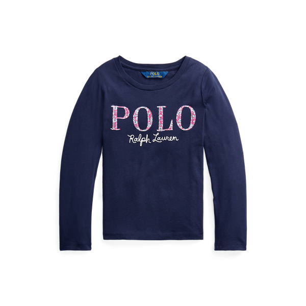 Logo Jersey Long-Sleeve Tee Girls 1.5-6.5 Years in 1