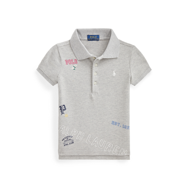 Stretch Mesh Graphic Polo GIRLS 1.5-6.5 YEARS in 1