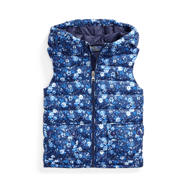 Water-Resistant Floral Gilet Girls 1.5-6.5 Years 1