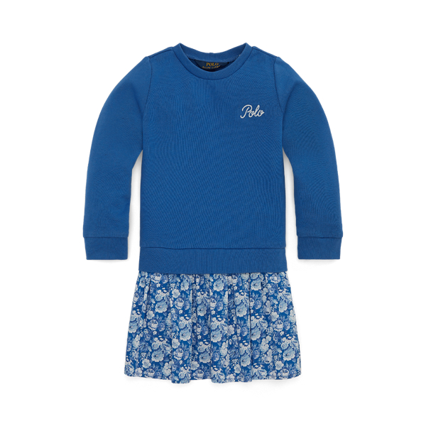 Cotton-Blend-Terry Dress Girls 1.5-6.5 Years 1