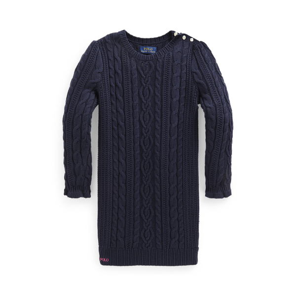 Vestido de punto Aran de algod&oacute;n Girls 1.5-6.5 Years en 1